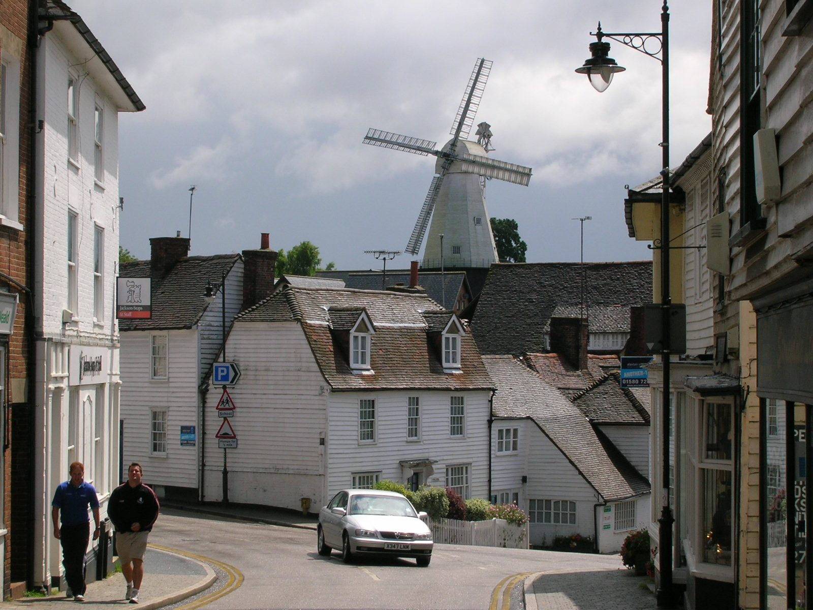 Union Mill rising above Cranbrook in Kent