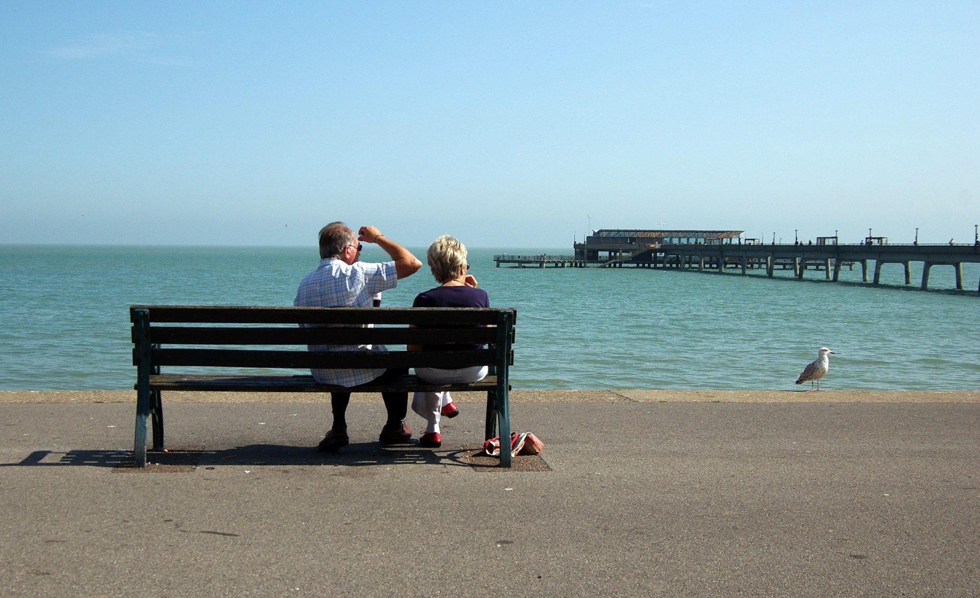 Deal seafront with the pier stretching into the Channel