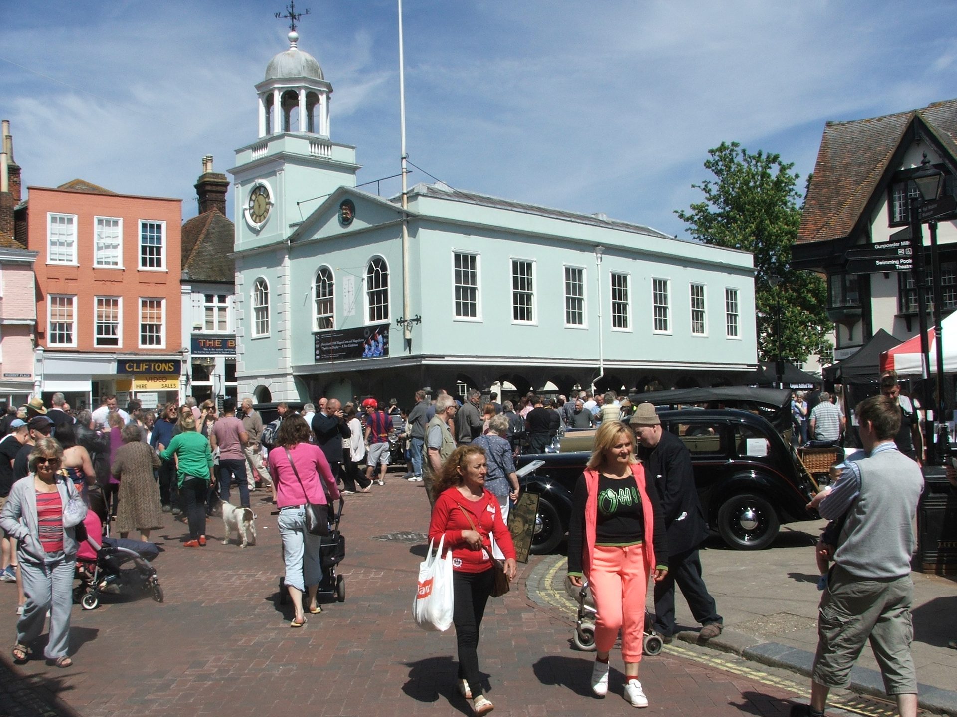 Faversham Guildhall and Market Place