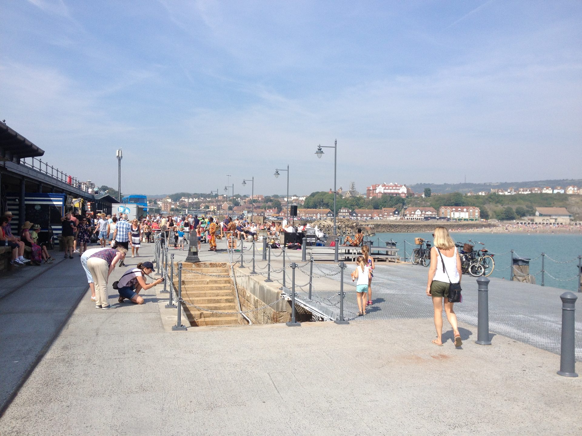 Folkestone Harbour Arm on the Kent coast