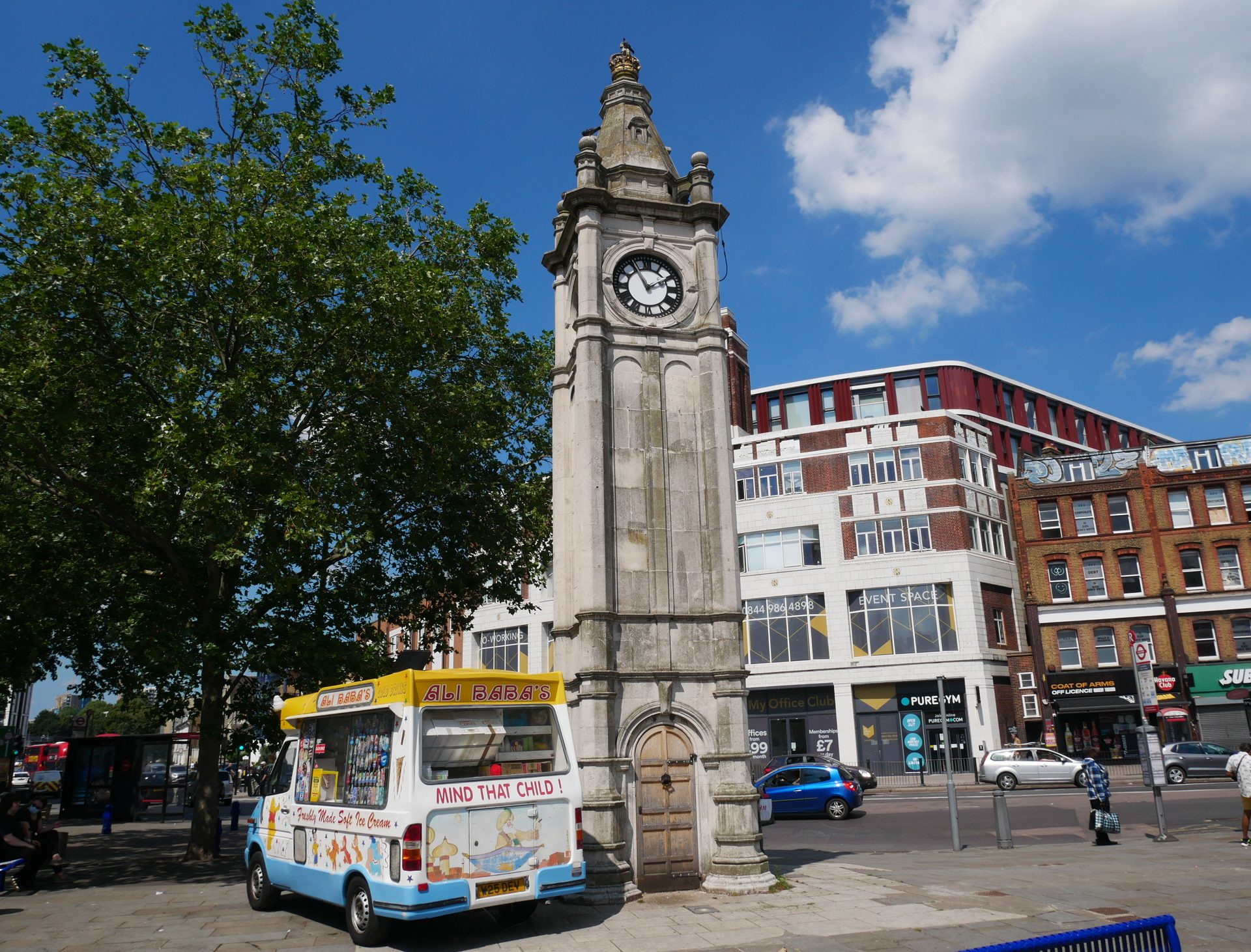 The Jubilee Clock Tower in Lewisham town centre